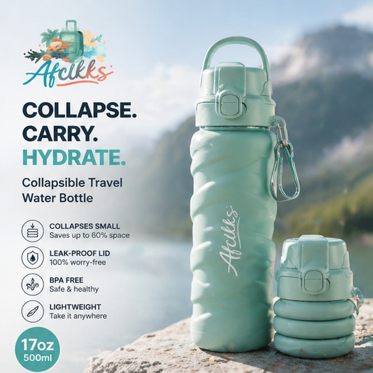 Afcikks™ TwistLock Hydration Bottle – Mint Edition
