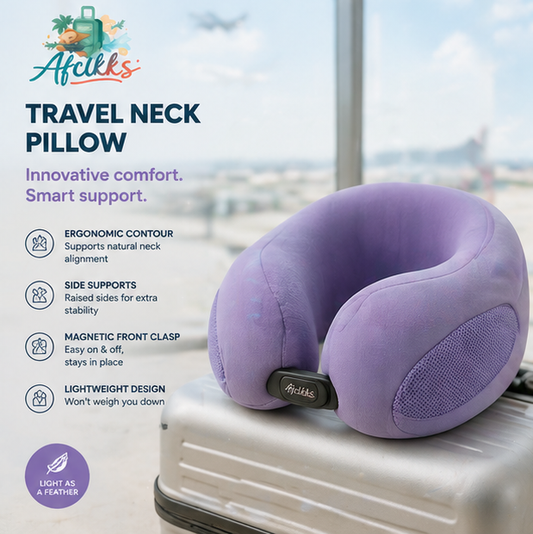 Afcikks™ SnapFit Inflatable Pillow – Coral